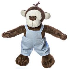 Macaco Menino, Quarto Bebê Infantil Menino, Potinho de Mel, Azul