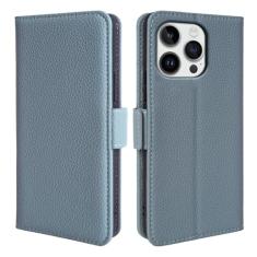 YBYMGZCF Capa carteira de couro genuíno para iPhone 15/15 Pro/15 Plus/15 Pro Max, capa flip com compartimentos para cartão com bloqueio de RFID e suporte à prova de choque, capa interior de TPU
