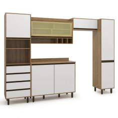 Cozinha Completa 5 Peças Confort Cinamomo com Off White Batrol