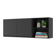 Armário de Cozinha Aéreo 150cm 2 Portas Veneza Multimóveis V3741, Pret