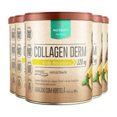 Kit 5 Collagen Derm Hialurônico Abacaxi com Hortelã Nutrify 330g