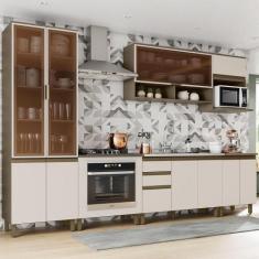 Cozinha Completa De 07 Peças Com Cristaleira Henn