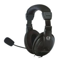 Fone Com Microfone C3 Tech Ph-60bk Voicer Comfort