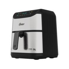 Air Fryer Oster OFRT930 Inox e Preto com Timer Inox 5L, Inox e Preto, 