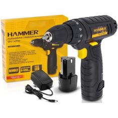 Furadeira Parafusadeira 12v Lítio Bivolt Pli-10 Hammer