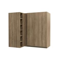 Armário Aéreo P/ Cozinha Canto Reto Maxxi G768 1 Porta 98cm Nogal - Kappesberg