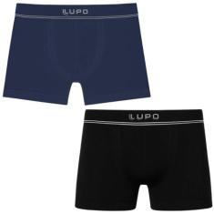 Kit 2 Cuecas Lupo Boxer Microfibra Box Sem Costura Masculino Atacado O