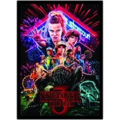 Quadro Decorativo Stranger Things Filmes Cinema Moldura G04