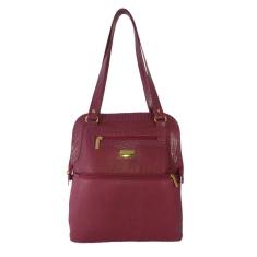 Mochila Bolsa Topgrife Couro Bordô