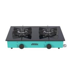 Fogao de Mesa 2 Bocas Venax Flamalar Vitreo Verde Gas Glp