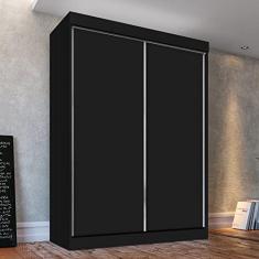 Guarda-roupa Solteiro 2 Portas de Correr 2 Gavetas Peônia Yescasa