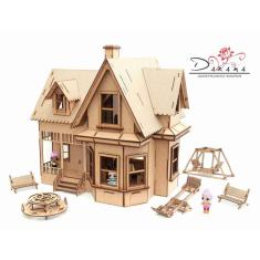 Kit Casa Bonecas E 29 Moveis Lol Polly Ivy Natural - Darama