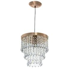 Lustre Pendente De Cristal Acrílico Manucrillic Cobre. - MARRYLUZ