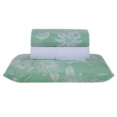 Jogo De Lençol Solteiro Home Style 180 Fios 3 Peças - Jade Verde