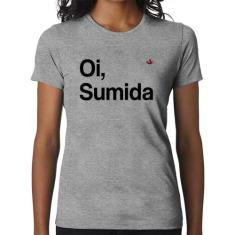 Baby Look Oi sumida - Foca na Moda, Cinza, GG