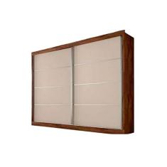 Guarda Roupa Casal 2 Portas e 4 Gavetas Verona Plus Flex Brauna/Brauna ou Off White - Europa