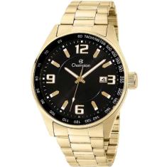 Relógio Champion Masculino Taquímetro Preto Dourado Ca31622u