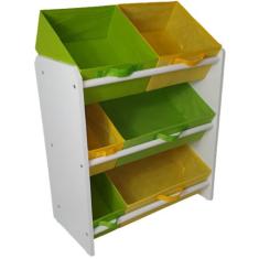 Organizador de Brinquedos Infantil Médio AMARELO E VERDE LIMÃO - Organ