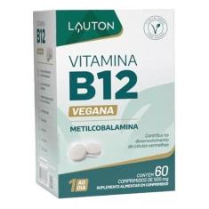 Vitamina B12 Metilcobalamina Com 60 Capsulas - Lauton