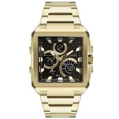 Relógio Masculino Technos Ts Digitech Anadigi Dourado BJ3940AA/1P