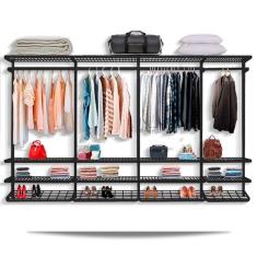 Guarda Roupa closet aramado sem portas CLR285 - 3,40m PT