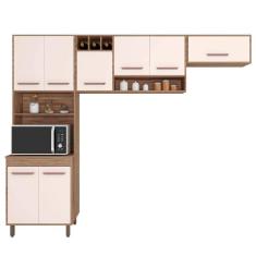 Cozinha Compacta Paneleiro e Aéreo Barcelona Poliman Móveis