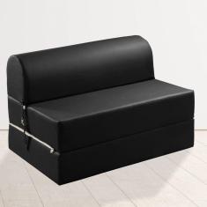 Sofá Cama Casal 130cm D33 Smart Paropas by Ecosono Preto