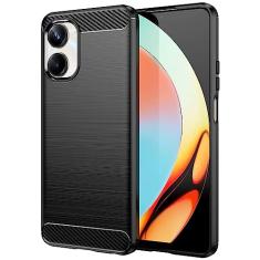 Capa de celular para Realme 10 Pro, fibra de carbono refinada, anti-queda, anti-impressões digitais, proteção total