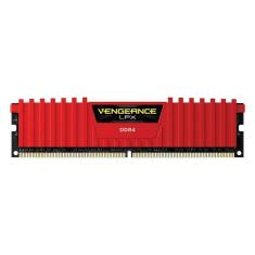 Memoria Ram Corsair Vengeance Lpx 8gb / Ddr4 / 2400mhz - Vermelho (cmk8gx4m1a2400c16r)