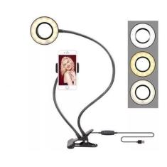 Suporte Celular De Mesa Luminária  Ring Light Led Selfie - Mr Vendas, 