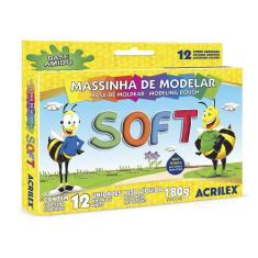 Massinha De Modelar Soft Com 12 Cores Acrilex