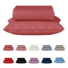 Jogo de Cama Solteiro 2 Peças 100% Algodão C/ Elástico - Dicaza, Rosa