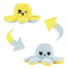 Polvo Reversível Humor Tiktok Pelúcia Dupla Face E Emoções