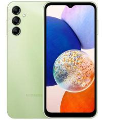 Smartphone Samsung Galaxy A14 128GB, 6GB RAM, Tela 6,6 polegadas FHD 9