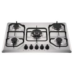 Cooktop Electrolux 5 Bocas Experience Inox Grades Duplas Ferro Fundido (KE5XC)