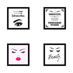 Kit Quadros Decorativos Em Mdf Designer De Sobrancelhas 24