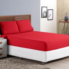 Jogo De Lençol Queen 3 peças Micro percal 400 fios - Bela Casa Shoppin