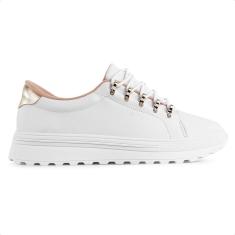 Tênis Casual Moleca Cadarço Ilhós Feminino-Feminino
