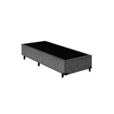 Cama Box Solteiro 88 Suede Cinza 40x88x188 - Elite Sono