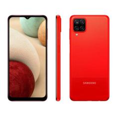 Smartphone Samsung Galaxy A12 64Gb Vermelho 4G - 4Gb Ram Tela 6,5 Câm.