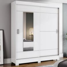 Guarda Roupa 2 Portas Deslizantes 2 Gavetas B66 Briz - Branco