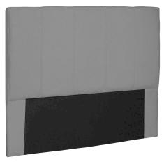 Cabeceira Estofada Cama Box Casal Ravenna 140cm Suede Preto