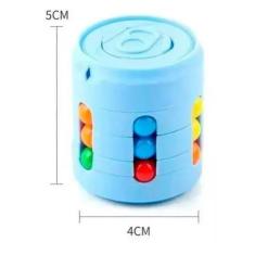 Kit Cubo Mágico  2 Quebra-Cabeça Latinha FidgetToy Interativo Habilida