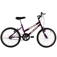 Bicicleta Aro 20 Feminina Menina Sissa Infantil Violeta Roxa - Dalanni