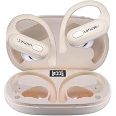 Fone de Ouvido LEN0V0 XT60 Esportivo Bluetooth 5.3 Sem Fio TWS À Prova D'água | Som HiFi, Cancelamento de Ruído, Microfone Integrado | LED Display