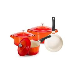 Jogo De Panelas Com Revestimento Cerâmico Le Cook - 4 Peças