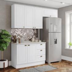Cozinha Compacta 3 Peças 100% Mdf com Tampo Americana - Henn