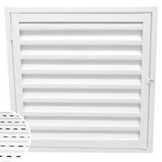 Porta Alçapão Abrigo Ventilado Branco 60x60 Laminado Resistente Em Aço