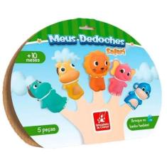 Dedoches Divertidos Safari 5 Unidades Brinquedo Educativo - Lynx Produ