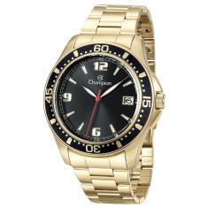 Relógio Champion Masculino Analógico Dourado Preto Ca31248u